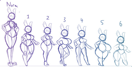 anthro big_breasts breast_size_difference breasts comparing curvy_figure ears_up featureless_breasts featureless_crotch female female_anthro gradient group hand_on_hip huge_breasts looking_at_viewer medium_breasts shortstack simple_background standing thick_thighs voluptuous voluptuous_female white_background wide_hips r-mk lagomorph leporid mammal rabbit 2020 absurd_res digital_media_(artwork) hi_res sketch