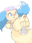 anal anal_penetration anthro arm_grab balls big_penis blue_ears blue_eyes blush bodily_fluids chibi cum cum_in_ass cum_inside disembodied_hand disembodied_penis duo erection faceless_character faceless_male female female_penetrated flower flower_crown fluffy fluffy_ears fluffy_tail fur genital_fluids genitals grey_penis long_ears long_tail male male/female male_penetrating male_penetrating_female penetration penile penile_penetration penis penis_in_ass plant pussy semi-anthro sex simple_background size_difference tail tears tears_of_pleasure yellow_body yellow_fur x_kemo jewelpet sanrio sega sega_fave sapphie_(jewelpet) bird_dog canid canine canis cavalier_king_charles_spaniel domestic_dog hunting_dog mammal spaniel toy_dog hi_res