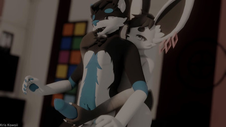 anal anal_penetration animal_genitalia animal_penis anthro anus audible_ejaculation balls bite black_anus blue_anus blue_penis bodily_fluids canine_genitalia canine_penis cum cum_in_ass cum_inside duo finger_bite finger_in_mouth from_behind_position fur genital_fluids genitals handjob handjob_while_penetrating knot knotted_penis leaking_precum low-angle_view male male/male male_penetrated male_penetrating male_penetrating_male moan multicolored_body multicolored_fur nude orgasm penetration penile penile_penetration penis penis_in_ass precum sex standing standing_sex kris-kawaii x_(kris-kawaii) canid canine canis lagomorph leporid mammal rabbit wolf 16:9 3d_(artwork) 3d_animation animated digital_media_(artwork) hi_res long_playtime sound video widescreen