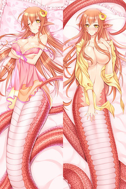 amber_eyes apode big_breasts blush breasts dakimakura female humanoid_pointy_ears legless monster_girl_(genre) one_eye_closed pillow pointy_ears serpentine solo split_form wink fusai monster_musume miia_(monster_musume) animal_humanoid draconcopode humanoid lamia reptile reptile_humanoid scalie scalie_humanoid snake snake_humanoid 2:3 dakimakura_design