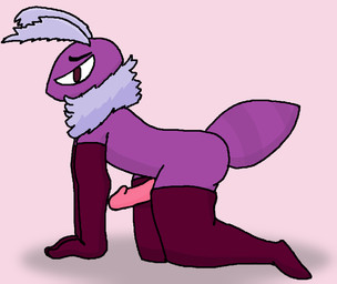 antennae_(anatomy) anthro arm_warmers armwear arthropod_abdomen clothed clothing genitals legwear male partially_clothed penis solo thigh_highs rdwdpn pinemoth arthropod insect lepidopteran moth absurd_res hi_res