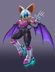 female machine solo mykiio sega sonic_the_hedgehog_(series) mecha_rouge rouge_the_bat bat humanoid mammal robot robot_humanoid absurd_res hi_res