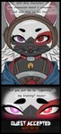 anthro brush clothed clothing female hair heart_eyes heart_symbol heterochromia hood jewelry multicolored_body necklace solo text whiskers white_hair dizzy_weas capcom monster_hunter bryoni felid felyne lynian mammal palico absurd_res english_text hi_res