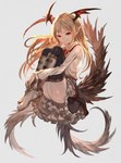 2016 biped blonde_hair boots bottomwear butt clothing curled_up cygames feet female fetal_pose footwear frilly frilly_bottomwear frilly_clothing frilly_skirt granblue_fantasy hair hand_on_foot head_wings hi_res humanoid humanoid_pointy_ears lalalalack legwear long_hair looking_at_viewer membrane_(anatomy) membranous_wings red_eyes red_wings skirt slight_smile solo stockings vampire vampy white_blouse white_boots white_clothing white_footwear wings