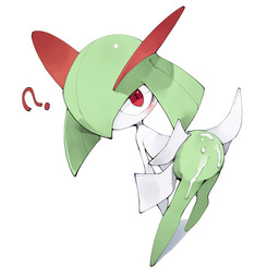 ambiguous_gender bent_over big_eyes biped blush blush_lines bodily_fluids butt cum cum_on_butt featureless_crotch featureless_feet featureless_hands feet genital_fluids green_body green_hair hair head_horn horn looking_at_viewer mouthless multicolored_body not_furry nude null on_model pseudo_clothing pupils question_mark rear_view red_eyes red_horn shadow simple_background solo standing thin_calves thin_legs thin_thighs three-quarter_view white_background white_body young young_ambiguous young_humanoid youjomodoki nintendo pokemon generation_3_pokemon humanoid kirlia pokemon_(species) 1:1 2023 hi_res shaded simple_shading