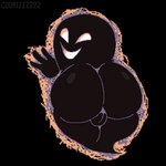 backsack balls big_butt black_background butt butt_focus empty_eyes genitals looking_back male not_furry open_mouth open_smile rear_view simple_background smile solo white_eyes cookizzz222 nintendo pokemon ghost pokemon_tower_ghost spirit 1:1 2023 hi_res