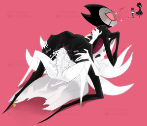 4_arms andromorph andromorph/male andromorph_on_top andromorph_penetrated anthro anthro_on_anthro anthro_penetrated anthro_penetrating anthro_penetrating_anthro black_body black_exoskeleton bodily_fluids cum cum_in_vagina cum_inside duo exoskeleton from_front_position genital_fluids intersex intersex/male intersex_on_top intersex_penetrated lying male male_on_bottom male_penetrating male_penetrating_andromorph male_penetrating_intersex multi_arm multi_limb on_back on_bottom on_top penetration penile penile_penetration penis_in_vagina reverse_missionary_position sex simple_background vaginal vaginal_penetration white_body white_exoskeleton yzusaur hollow_knight_(franchise) team_cherry grimm_(hollow_knight) pale_king_(hollow_knight) arthropod insect hi_res watermark
