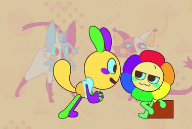 angry balloon blue_petals blush box clothing container crop_top dancing duo flower green_blush green_body green_petals happy headpat inflatable long_ears long_tail lyrics male music orange_petals patting plant pupils purple_blush purple_body purple_petals rainbow_petals red_petals red_pupils screencap screencap_background sharp_teeth shirt tail tan_body teeth topwear white_clothing white_crop_top white_topwear yellow_body yellow_petals tekapin blushcrunch_studio dandy's_world roblox tom_tom_club dandy_(dandy's_world) looey_(dandy's_world) elemental_creature flora_fauna flower_creature humanoid toon_(dandy's_world) 2025 animated short_playtime sound webm