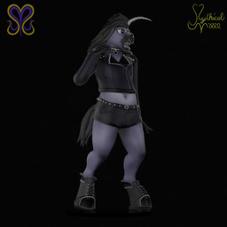 alternative_fashion ambiguous_gender anthro biped black_background black_hair boots bottomwear butt claws clothed clothing collar ear_piercing ear_ring equine_tail equix eyewear facial_piercing female footwear fur furgonomics glasses gynomorph hair horn intersex jacket leather leather_clothing leather_jacket leather_topwear male navel nose_piercing paws piercing pose punk purple_body purple_fur ring_piercing seductive septum_piercing shoes shorts simple_background smile solo teeth tongue tongue_out topwear mythicalyeen mythology equid equine mammal mythological_creature mythological_equine unicorn 1:1 3d_(artwork) animated digital_media_(artwork) full-length_portrait hi_res no_sound pinup portrait short_playtime turntable_(animation) webm