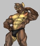 abs anthro clothed clothing male muscular muscular_anthro muscular_male nipple_piercing nipples partially_clothed pecs piercing solo underwear vein veiny_muscles dagantfus_(artist) anothereidos_of_dragon_vein_r nitro_(anothereidos_r) hyena mammal hi_res