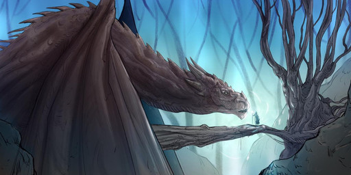 bridge day detailed_background duo extreme_size_difference feral forest in_tree log macro membrane_(anatomy) membranous_wings outside plant size_difference tree wings wood fifoux mythology dragon human mammal mythological_creature mythological_scalie scalie 2017 digital_media_(artwork)