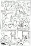 anthro anthro_on_anthro balls breasts erection female genitals group interspecies male male/female nipples nude penetration penis pussy text vaginal vaginal_penetration karno asinus bovid bovine cattle domestic_cat donkey equid equine felid feline felis mammal mouse murid murine rodent 1998 comic english_text