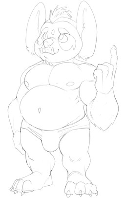4_fingers 4_toes anthro barefoot belly big_belly big_deltoids big_ears big_eyes big_muscles big_nose big_pecs bulge chin_tuft claws closed_smile clothed clothed_anthro clothed_male clothing deltoids ear_tuft facial_tuft feet fingers gesture hand_gesture head_tuft huge_pecs humanoid_hands male male_anthro mouth_closed muscular muscular_anthro muscular_arms muscular_male navel nipples overweight overweight_anthro overweight_male pecs plantigrade pointing pointing_up short smile solo speedo speedo_only standing swimwear three-quarter_view toes topless topless_anthro topless_male tuft tusks bristol koala mammal marsupial vombatiform 2020 black_and_white digital_drawing_(artwork) digital_media_(artwork) full-length_portrait monochrome portrait