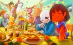 anthro beverage bone bottle clothing container cup detailed_background female first_person_view floppy_ears food furniture group hair happy horn inside machine male multi_eye open_mouth open_smile pose skeleton smile table window rangai undertale undertale_(series) alphys asgore_dreemurr asriel_dreemurr chara_(undertale) frisk_(undertale) mettaton_ex muffet napstablook papyrus_(undertale) sans_(undertale) toriel undyne animal_humanoid animated_skeleton arachnid arachnid_humanoid arthropod arthropod_humanoid boss_monster_(undertale) bovid canid canine caprine fish fish_humanoid ghost human humanoid lizard mammal marine marine_humanoid reptile robot scalie spider_humanoid spirit undead 2017 signature