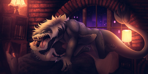 ambiguous/ambiguous ambiguous_gender anthro bed bodily_fluids duo eyes_closed feet fingers fur furniture hair licking licking_another licking_partner lying nude on_back on_bed open_mouth saliva saliva_on_tongue saliva_string size_difference smile tail teeth toes tongue tongue_out frostbite80 accipitriform aquatic avian bird hybrid mammal pinniped seal vulture 2:1 absurd_res digital_media_(artwork) hi_res
