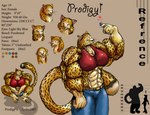 abs anthro biceps big_breasts big_muscles biped breasts chart clothed clothed_anthro clothed_female clothing color_swatch female fur height_chart huge_breasts huge_muscles hyper imperial_unit markings midriff muscular muscular_anthro muscular_female nipple_outline solo spots spotted_body spotted_fur spotted_markings spotted_tail standing stated_age stated_gender stated_height stated_weight tail tail_markings text triceps ryoku7 prodigy_pardus ambient_arthropod ambient_butterfly ambient_insect felid leopard mammal pantherine 2007 colored digital_drawing_(artwork) digital_media_(artwork) english_description english_text model_sheet multiple_images shaded