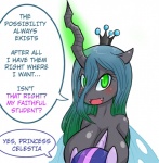 2014 anthro anthrofied arthropod basketgardevoir big_breasts breasts changeling duo english_text equid equine fangs female friendship_is_magic fur green_eyes green_hair hair hasbro hole_(anatomy) horn insect_wings looking_at_viewer mammal mind_control multicolored_hair my_little_pony mythological_creature mythological_equine mythology pupils purple_body purple_fur purple_hair queen_chrysalis_(mlp) slit_pupils teeth text twilight_sparkle_(mlp) two_tone_hair unicorn wings