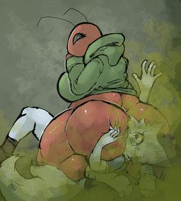 antennae_(anatomy) anthro big_breasts big_butt bodily_fluids body_worship bottomless bottomless_anthro breasts butt butt_sniffing butt_worship clothed clothing duo facesitting fart fart_cloud fart_fetish farting_on_face female footwear forced fur green_fart_cloud hand_in_air hoodie hoodie_only male male/female overweight overweight_anthro overweight_female questionable_consent red_body simple_background sitting_on_another slightly_chubby slightly_chubby_anthro slightly_chubby_female smug_face sniffing socks tail tears topwear topwear_only sdsds96 jack_(sanssketches16) ant arthropod felid feline hymenopteran insect mammal hi_res