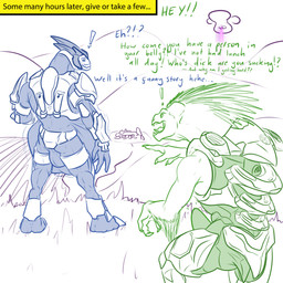 abdominal_bulge alien_pred anthro armor aroused balls big_balls big_bulge big_penis big_tail bulge butt clothed clothing detailed_bulge duo erection genitals gesture hand_gesture headgear helmet huge_balls huge_bulge huge_penis human_prey latex latex_clothing latex_skinsuit male male/male male_pred mane muffled penis pointing predator/prey prey_outline rear_view revealing_outfit same_size_vore scenery science_fiction seductive skimpy skinsuit soft_vore squirming surprised tail teasing tenting text tight_belly tight_bulges tight_clothing unconvincing_armor vore willing_prey conditional_dnp samagthrav2 halo_(series) microsoft mythology xbox_game_studios paul_(samagthrav2) alien dragon human humanoid hybrid ibie'shan kig-yar mammal mythological_creature mythological_scalie sangheili scalie 1:1 absurd_res english_text hi_res