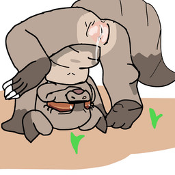 anthro blush body_blush butt claws confusion female genitals happy horn loli oblivious open_mouth presenting presenting_hindquarters solo spread_legs spreading vulva vulva_blush young young_female luftydays fallout microsoft deathclaw kobold scalie 1:1 2d_animation animated frame_by_frame short_playtime