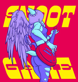 anthro bass_guitar bone_frill bottomwear butt clothing feathered_wings feathers female frill_(anatomy) grey_body grey_hair grey_scales guitar hair halter_top long_hair midriff musical_instrument pants playing_guitar playing_music plucked_string_instrument scales short_tail snout solo string_instrument tail torn_bottomwear torn_clothing torn_pants wings nobeika123 cavemanon_studios goodbye_volcano_high ko_op_(game_developer) scott_pilgrim_(series) snoot_game fang_(gvh) prehistoric_species pterodactylus pterosaur reptile scalie 2026