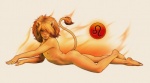 astrological_symbol femboy hair leo_(symbol) looking_at_viewer lying male mane mane_hair nipples nude on_front personification side_view simple_background solo symbol tail tail_tuft tuft western_zodiac_symbol white_background yuni western_zodiac leo_(zodiac) animal_humanoid felid felid_humanoid humanoid lion_humanoid mammal mammal_humanoid pantherine pantherine_humanoid