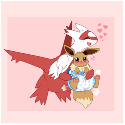 3_fingers 4_fingers 4_toes ambiguous_gender back_wings big_diaper black_nose blush blush_lines bodily_fluids border brown_body brown_fur brown_inner_ear brown_tail claws clean_diaper clothed clothing cloud_emanata cross-popping_vein diaper diaper_only diaper_puff dipstick_tail duo emanata eyes_closed facial_markings feet feral finger_claws fingers floating frown fur hand_on_diaper head_markings heart_symbol holding_another huge_diaper markings multicolored_body multicolored_fur one_eye_obstructed open_mouth open_smile pawpads pink_background pink_pawpads red_body simple_background smile sweat sweatdrop tail tail_markings tan_body tan_fur tan_tail tan_tail_tip toes topless touching_diaper two_tone_body two_tone_tail wearing_diaper white_body white_border wings jupiters nintendo pokemon eevee generation_1_pokemon generation_3_pokemon latias legendary_pokemon pokemon_(species) 1:1 hi_res