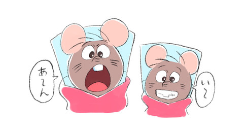 anthro biped brown_body chibi clothed clothing dialogue open_mouth simple_background solo text white_background hikari_gamba gamba_no_bouken gamba_no_bouken_(series) chuuta mammal mouse murid murine rodent 2023 hi_res japanese_text
