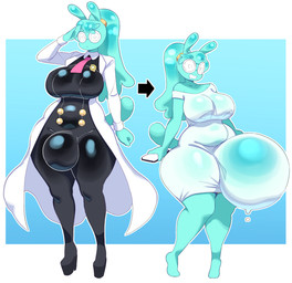 big_bulge blue_body bulge cellphone clothed clothed_gynomorph clothed_humanoid clothed_intersex clothing coat electronics eyewear footwear glasses gynomorph gynomorph_humanoid hair high_heels huge_bulge hyper hyper_bulge intersex intersex_humanoid lab_coat phone platform_footwear platform_heels ponytail shirt shoes smartphone solo tail topwear unitard what angstrom alien alien_humanoid humanoid 2026 digital_media_(artwork) hi_res