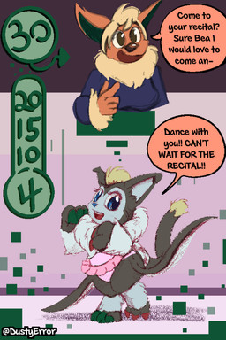 age_regression asian_clothing clothing east_asian_clothing japanese_clothing kimono text transformation young dustyerror bandai_namco digimon nintendo pokemon canid canine digimon_(species) domestic_cat eeveelution felid feline felis flareon fox generation_1_pokemon mammal pokemon_(species) tobucatmon 2:3 absurd_res english_text hi_res trans_(lore) trans_woman_(lore)