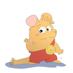 4_fingers anthro biped brown_body chibi clothed clothing fingers simple_background solo standing white_background hikari_gamba gamba_no_bouken gamba_no_bouken_(series) ganba mammal mouse murid murine rodent 1:1 2025 hi_res