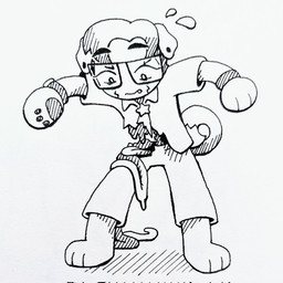 alternate_species anthro clothing collared_shirt gore guts holden_(ckc) intestines male organs shirt solo topwear 90percentdenny 90_percent_studios cool_kid_cody drawtober purrfect_apawcalypse canid canine canis domestic_dog mammal 1:1 2022 hi_res monochrome