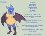 2018 anthro anthrofied bat big_breasts breasts clothed clothing collar conditional_dnp curvy_figure digital_media_(artwork) ear_piercing english_text fangs female generation_5_pokemon hi_res looking_at_viewer mammal membrane_(anatomy) membranous_wings model_sheet nintendo piercing pokemon pokemon_(species) pokemorph simple_background solo swoobat swushi teeth text thick_thighs voluptuous wide_hips wings wyntersun