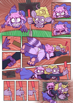 anthro claws cleaning_tool duo feet female finger_claws fingertip foot_focus grab_leg hanging_on panicked_look panicking pawpads paws peril slipping sucked_in sucking suction tail vacuum_cleaner vacuum_vore vore wind luchosfactory sly_cooper_(series) sony_corporation sony_interactive_entertainment sucker_punch_productions penelope_(sly_cooper) mammal mouse murid murine procyonid raccoon rodent comic hi_res