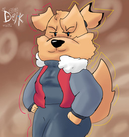 anthro brown_background brown_body brown_fur clothing female fur hand_on_pants jacket red_clothing red_jacket red_topwear seductive simple_background smile solo tail topwear ugly-rat15508 lucy_(ugly-rat15508) canid canine canis domestic_dog mammal absurd_res digital_drawing_(artwork) digital_media_(artwork) hi_res