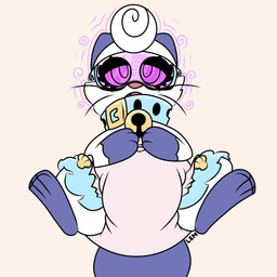 3_fingers 3_toes ambiguous_gender anthro bell bell_collar black_eyelids blue_body blue_collar blue_ears blue_fur blue_tail clean_diaper clothed clothing collar curled_fur diaper eyelashes feet fingers fur gloves_(marking) hypnosis hypnotic_visor leg_markings lock_symbol lying markings mind_control multicolored_body multicolored_fur narrowed_eyes on_back open_mouth red_nose ringed_eyes simple_background snaggle_tooth socks_(marking) solo spiral tail tan_background tan_diaper toes wearing_diaper whiskers white_body white_fur typhy nintendo pokemon lem_(typhy) dewott generation_5_pokemon pokemon_(species) 1:1 2021 full-length_portrait hi_res portrait signature