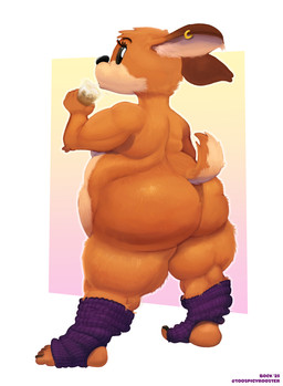 5_toes anthro back_rolls belly beverage big_belly big_butt biped black_nails black_nose black_toenails breasts bubble_tea butt clothing colored_nails countershade_torso countershading drinking drinking_straw ear_piercing ear_ring eyelashes feet female fur gradient_background holding_beverage holding_bubble_tea holding_object leg_warmers leg_warmers_only legwear legwear_only love_handles nails nude obese obese_anthro obese_female orange_body orange_fur overweight overweight_anthro overweight_female piercing ring_piercing short_tail shortstack shortstack_female simple_background simple_eyes solo standing tail tan_body tan_fur text thick_thighs toenails toes spicyrooster 300_lb_short_stack_deer deer mammal 2025 artist_name digital_media_(artwork) full-length_portrait hi_res portrait