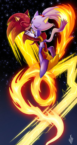 anthro blush clothing contrail cosplay costume crossover_cosplay duo eyes_closed female fire flaming_hair hair hand_on_back hand_on_chest hero hug kissing male male/female ponytail princess pseudo_hair romantic romantic_couple royalty space super_speed superhero superhero_costume labluarts dc_comics sega sonic_the_hedgehog_(series) teen_titans blaze_the_cat sonic_the_hedgehog starfire_(teen_titans) the_flash domestic_cat eulipotyphlan felid feline felis hedgehog mammal absurd_res crossover hi_res