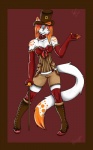 alternative_fashion boots clothing female footwear hat headgear headwear shoes solo steampunk tail top_hat orangy domestic_cat felid feline felis mammal hi_res