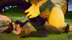 ambiguous_penetration anthro anthro_on_anthro anthro_penetrated anthro_penetrating anthro_penetrating_anthro big_butt black_claws brown_body brown_scales butt claws doggystyle duo faceless_anthro faceless_character faceless_male feathers female female_penetrated finger_claws from_behind_position genitals green_body green_scales harness horn interspecies looking_up lying male male/female male_penetrating male_penetrating_female multiple_angles nude on_front on_grass orange_body orange_feathers outside overweight overweight_anthro overweight_male penetration pupils purple_body purple_feathers red_body red_eyes red_horn red_scales scales sex smile sound_effects spikes spikes_(anatomy) tail tail_grab tan_body tan_scales yellow_body yellow_scales yellow_sclera twitchyanimation furromantic_(modeler) capcom monster_hunter bird_wyvern great_jagras seikret 16:9 2025 3d_(artwork) 3d_animation animated digital_media_(artwork) hi_res huge_filesize loop short_playtime sound voice_acted webm widescreen