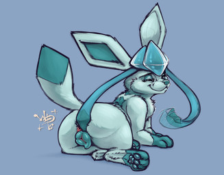 :3 afterimage animal_genitalia animal_vulva anus beckoning big_butt blue_background blue_body blue_fur blue_vulva butt canine_genitalia canine_vulva cheek_tuft digitigrade dipstick_tail facial_tuft feet female female_feral feral fur genitals gesture glistening glistening_genitalia glistening_vulva holding_butt ice inviting leg_markings looking_at_viewer lying markings one_eye_closed pawpads prehensile_ribbon presenting presenting_anus presenting_hindquarters presenting_vulva raised_tail rear_view simple_background smile snout socks_(marking) soles solo spread_butt spreading tail tail_markings teal_eyelids teal_nose teal_pawpads teal_vulva thick_thighs tuft vulva wide_hips wink winking_at_viewer wolps nintendo pokemon canid canine eeveelution generation_4_pokemon glaceon mammal pokemon_(species) 2024 full-length_portrait hi_res portrait