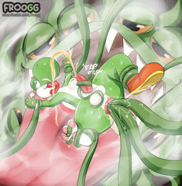 abdominal_bulge anal anal_penetration anus balls bodily_fluids drinking drinking_own_urine drinking_urine feet feral forced genital_fluids genitals hindpaw looking_pleasured male male_penetrated paws peeing penetration penis rape sex suspended_via_tentacles suspension tentacle_in_ass tentacle_penetration tentacle_rape tentacle_sex tentaclejob tentaclejob_while_penetrated tentacles urine urine_in_mouth watersports froogg mario_bros nintendo malboro yoshi absurd_res hi_res