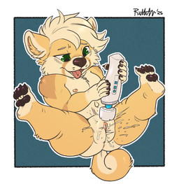 andromorph anthro big_vulva bodily_fluids butt curled_tail ejaculation genital_fluids genitals hitachi_magic_wand intersex looking_pleasured masturbation nipples nude orgasm plump_labia sex_toy shortstack shortstack_andromorph shortstack_intersex solo spread_legs spreading tail vaginal vaginal_fluids vaginal_masturbation vaginal_squirting vibrator vulva wand_vibrator young young_andromorph young_anthro young_intersex rathmutatio hitachi wanpaku canid canine canis domestic_dog german_spitz mammal pomeranian spitz 2025 digital_media_(artwork) hi_res male_(lore)