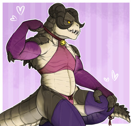 anthro bell clothed clothing crossdressing fangs femboy heart_symbol horn legwear male panties pose scales solo tail teeth underwear iriedono fallout microsoft uptown_(character) deathclaw reptile scalie 2017 digital_media_(artwork)