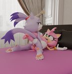 balls bed breasts butt dominant female from_front_position furniture genitals herm herm/female intersex intersex/female lying missionary_position on_back on_bed penetration penis pussy sex vaginal vaginal_penetration rotalice2 sega sonic_the_hedgehog_(series) amy_rose blaze_the_cat domestic_cat eulipotyphlan felid feline felis hedgehog mammal absurd_res hi_res