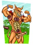 abs anthro balls clothing erection genitals jockstrap male muscular muscular_anthro muscular_male penis solo underwear lobo_serchwolf activision crash_bandicoot_(series) tiny_tiger dasyuromorph mammal marsupial recently_extinct_species thylacine 3:4 absurd_res hi_res