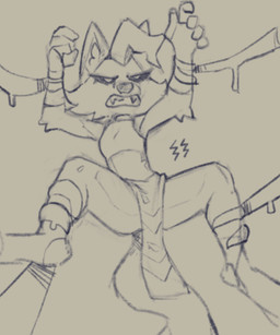angry anthro arm_tuft biped black_sclera bottomwear cheek_tuft clenched_teeth clothed clothing crop_top facial_tuft female forced_spreading_legs imminent_rape imminent_sex inner_ear_fluff loincloth midriff restrained restrained_arms restrained_by_tentacles restrained_legs shirt shoulder_tuft skimpy teeth tentacle_slime tentacles topwear trying_to_escape tuft pulsefailure varidya_(maridiansnack) canid canine mammal hi_res