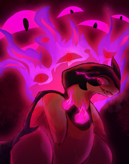 anthro aura black_background black_body black_fur bodily_fluids colored_fire creepy creepy_face creepy_smile dripping feral fire fur glistening glistening_eyes glowing glowing_eyes light looking_at_viewer male male_anthro open_mouth open_smile pink_aura pink_eyes pink_fire saliva saliva_string scary semi-anthro shadow simple_background slightly_chubby slightly_chubby_feral slightly_chubby_male smile solo tan_body tan_fur felipotyphlosion nintendo pokemon badger generation_8_pokemon hisuian_form hisuian_typhlosion mammal mustelid musteline pokemon_(species) regional_form_(pokemon) absurd_res hi_res lighting