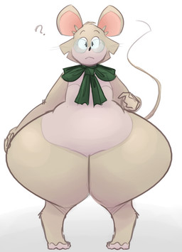 anthro eyewear female glasses huge_hips huge_thighs hyper hyper_hips hyper_thighs simple_background solo thick_thighs white_background wide_hips nightmarebros ridiculouscake louise_thrushwood mammal mouse murid murine rodent wood_mouse 2022