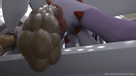 anus bench bodily_fluids butt close-up crouching desperation duo feces female feral fur genital_fluids genitals inside locker locker_room on_bench pooping pooping_together scatplay text vulva white_body white_fur imlutio nintendo pokemon dawn_(midday_lycanroc) scarlet_(shiny_absol) absol canid canine canis generation_3_pokemon generation_7_pokemon lycanroc mammal midday_lycanroc pokemon_(species) shiny_pokemon wolf 16:9 3d_(artwork) digital_media_(artwork) hi_res widescreen